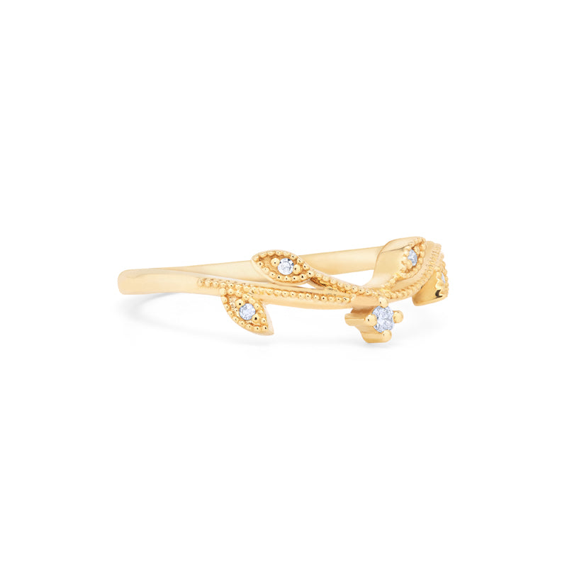 [Hazel] Climbing Vine Leaf Wedding Band
