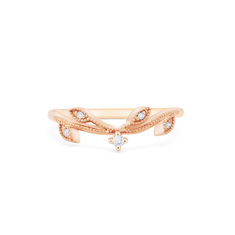 [Hazel] Climbing Vine Leaf Wedding Band