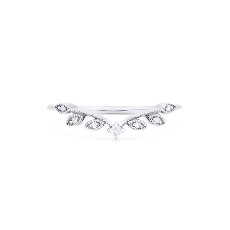 [Kerensa] Classic Floral Engagement Ring in Opal
