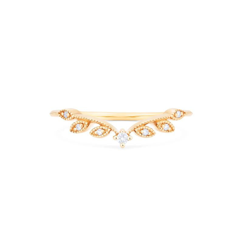 [Kerensa] Classic Floral Engagement Ring in Aquamarine