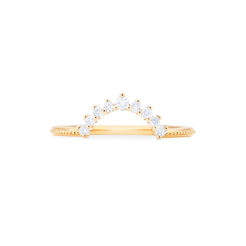 [Lunette] 9-Diamond Classic Wide Crown Band