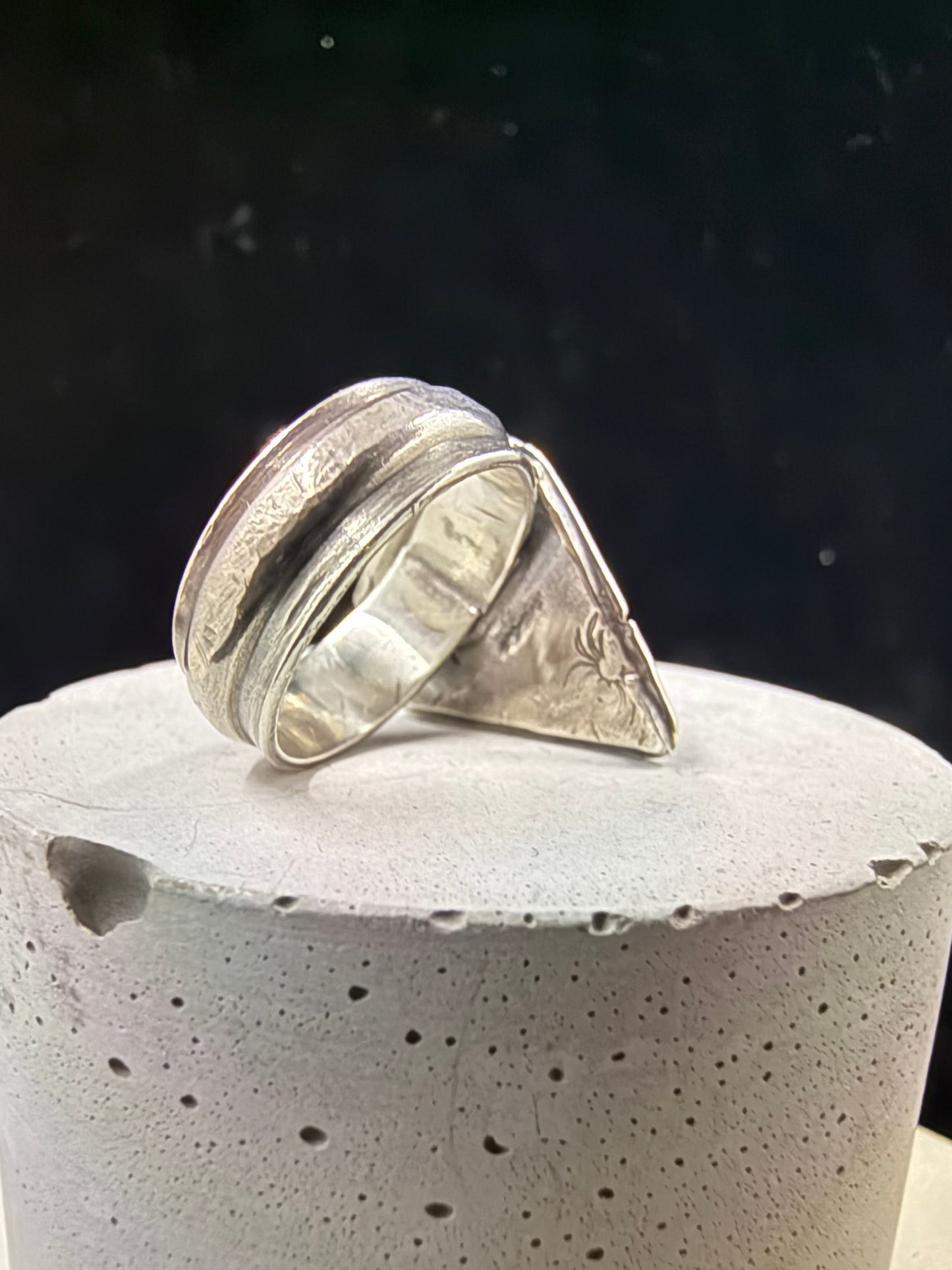 Peridot Shield Ring