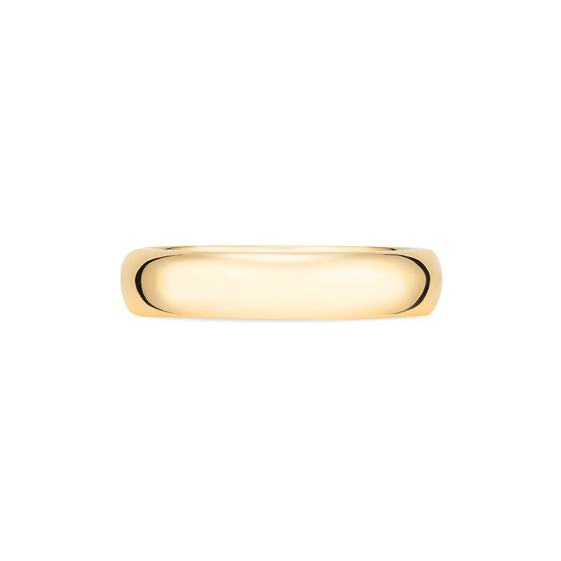 [Noah] Men's Classic Comfort Fit Band with Hidden Aquamarine, 5mm