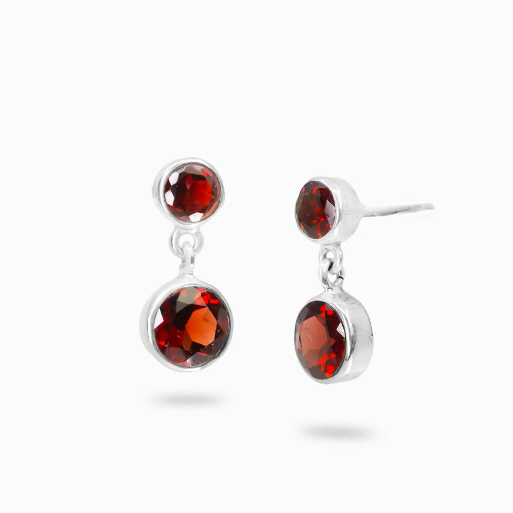 Garnet Stud Earrings