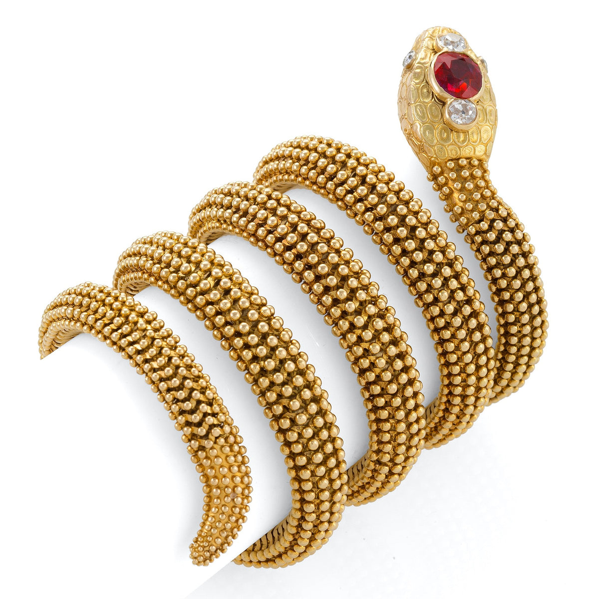 Bulgari Serpenti Bracelet with Ceylon No-Heat Ruby