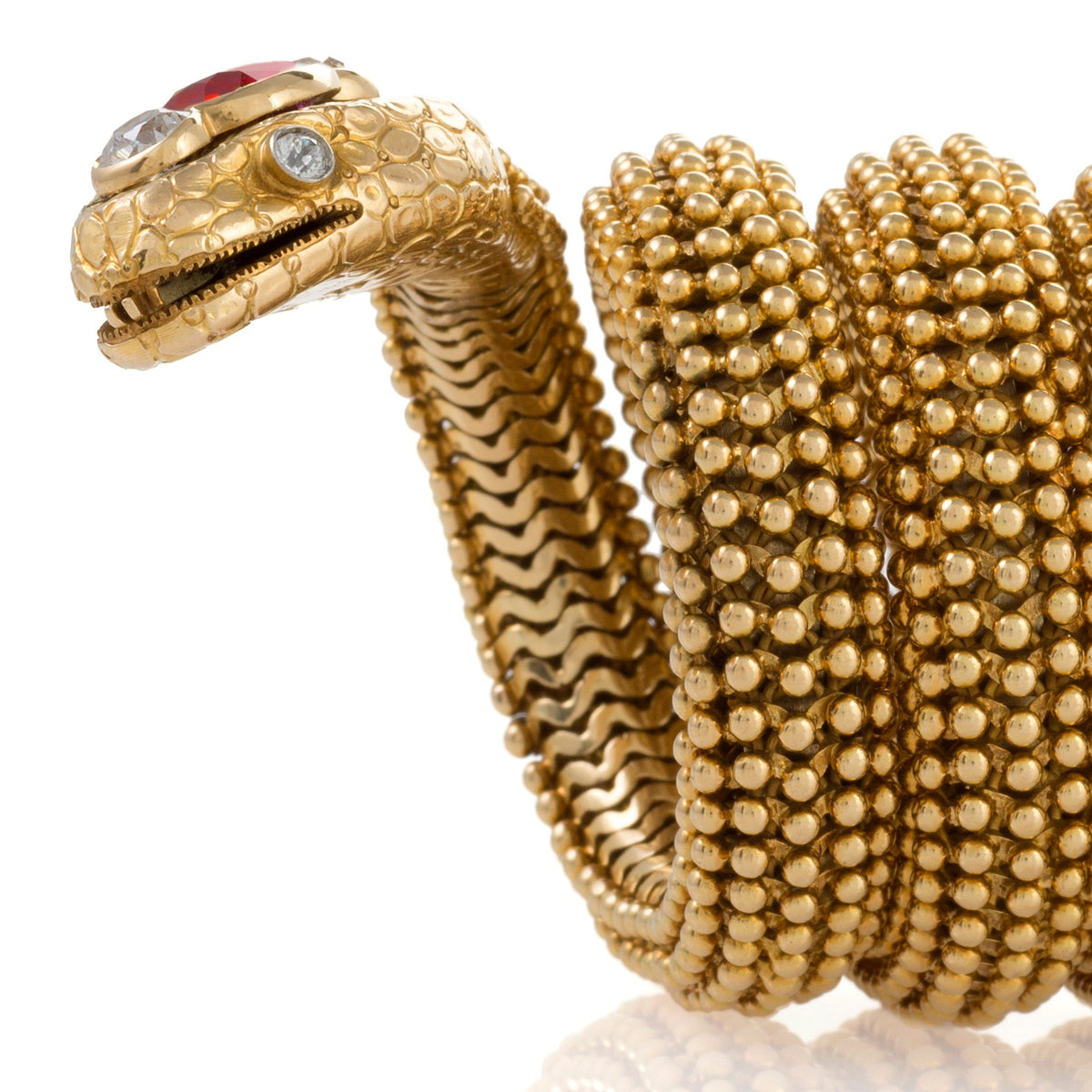 Bulgari Serpenti Bracelet with Ceylon No-Heat Ruby