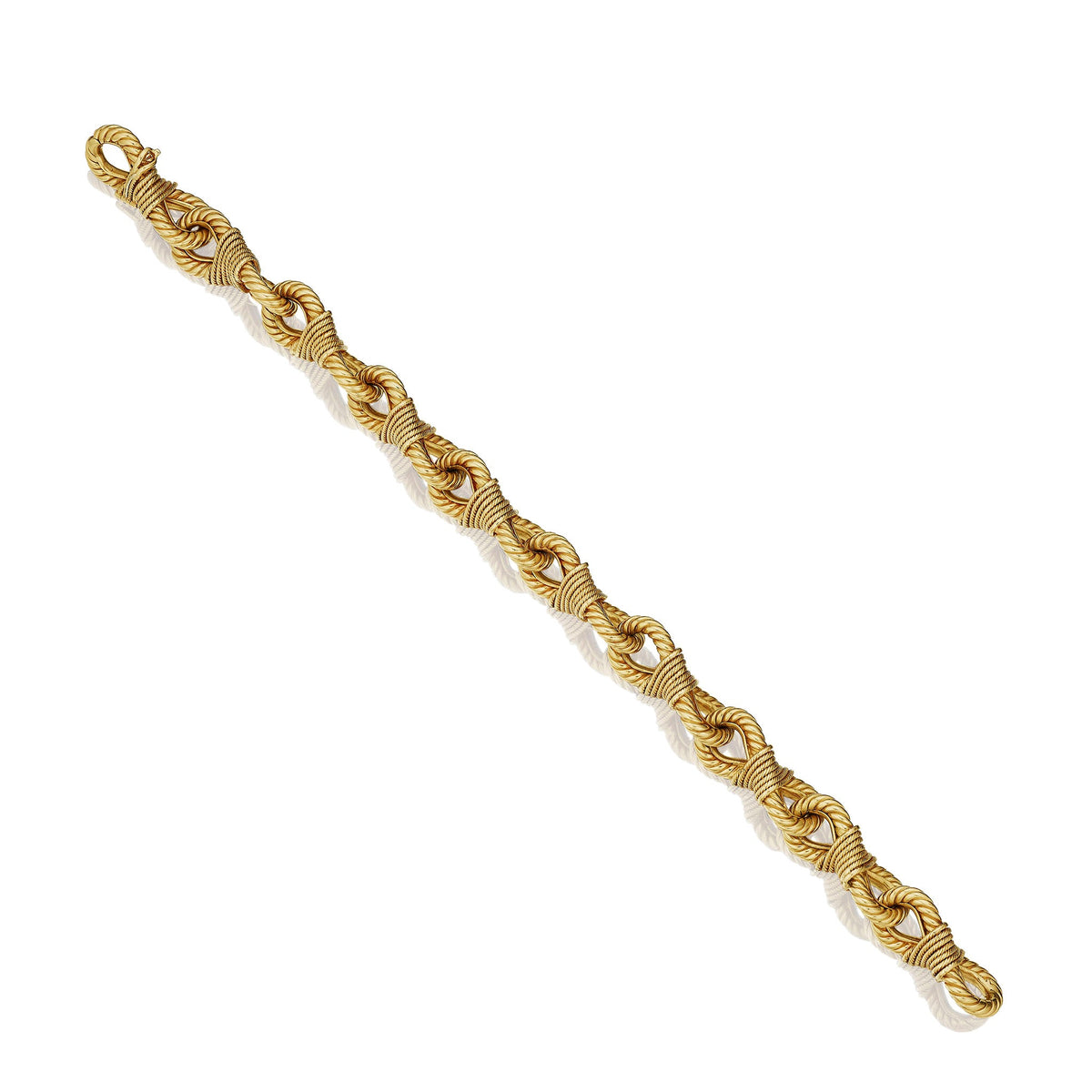French Mid-Century 18K Gold Bracelet