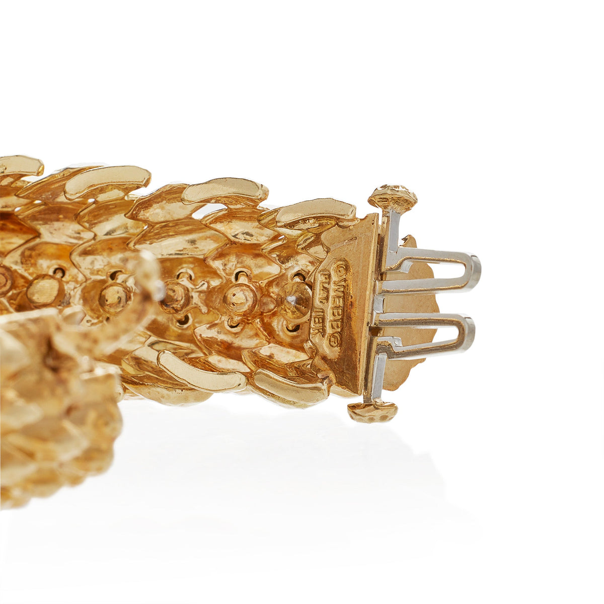 David Webb New York Unique “Crosshatch” Diamond Bracelet