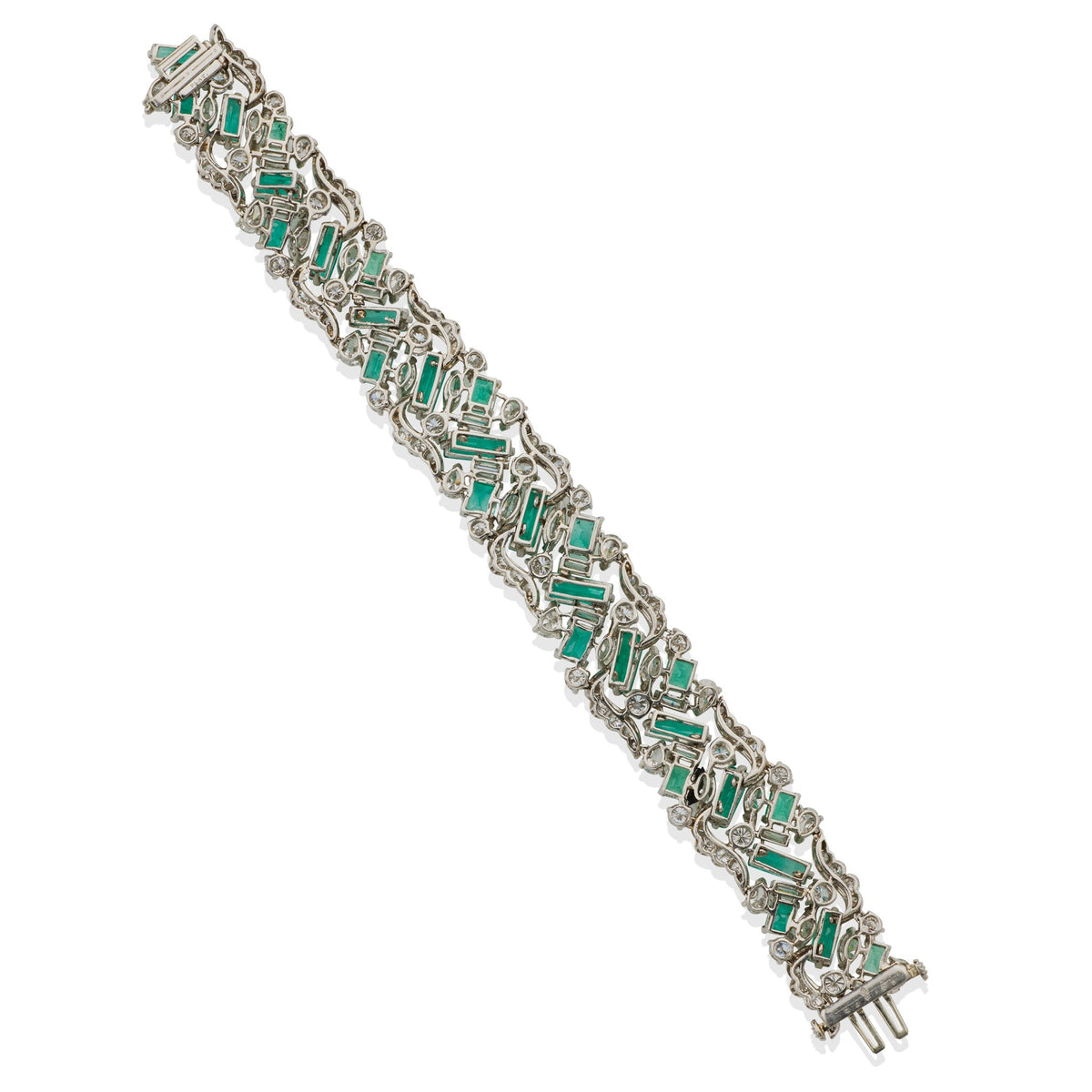 Oscar Heyman Emerald and Diamond Bracelet