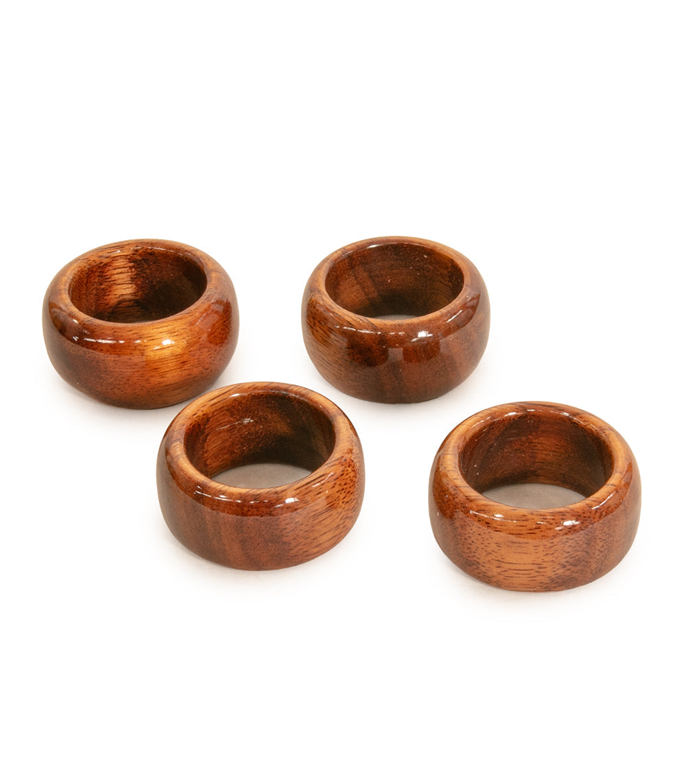 Small Koa Napkin Rings by Dale Dennison