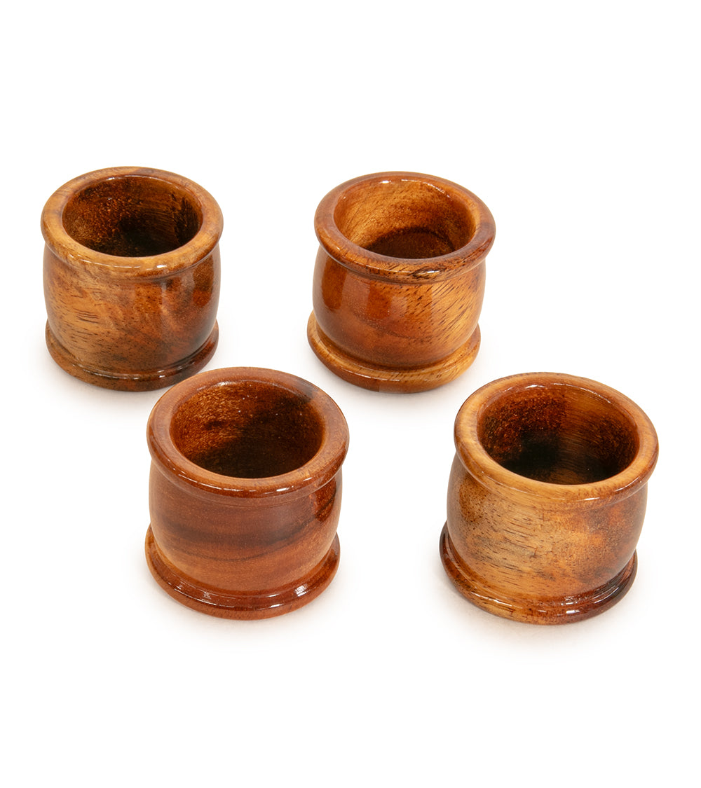 Large Koa Napkin Rings by Dale Dennison
