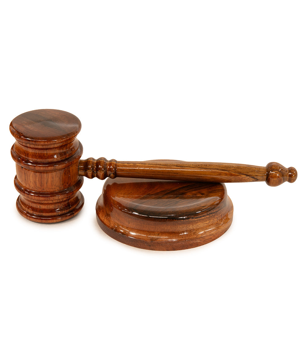 Koa Gavel & Sound Block