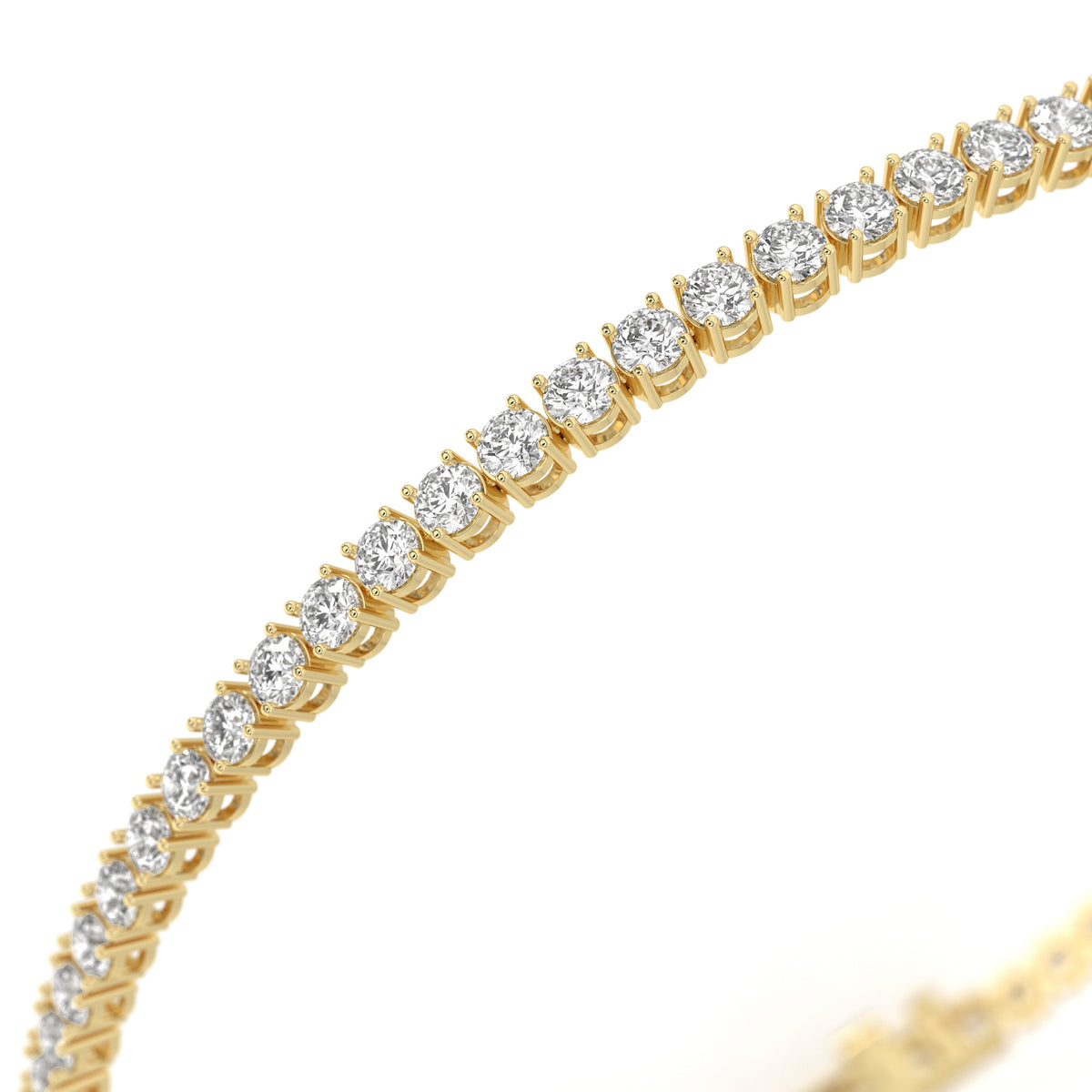 2 Carat Diamond Tennis Bracelet for Women in 14K Yellow Gold