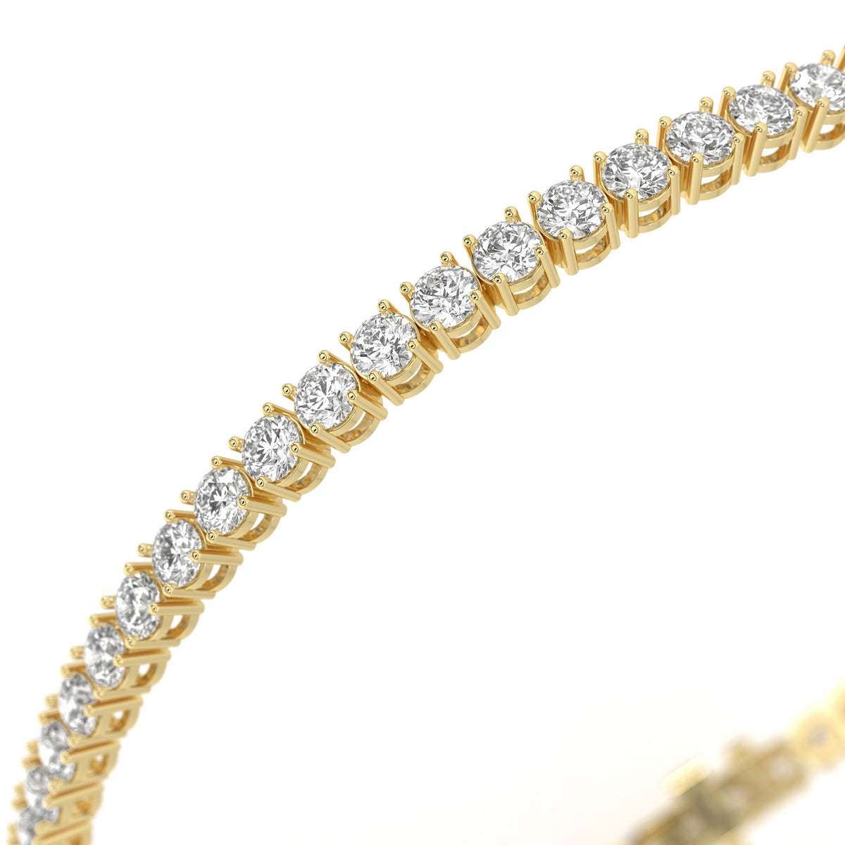 3 ctw Womens Diamond Tennis Bracelet in 14K Yellow Gold