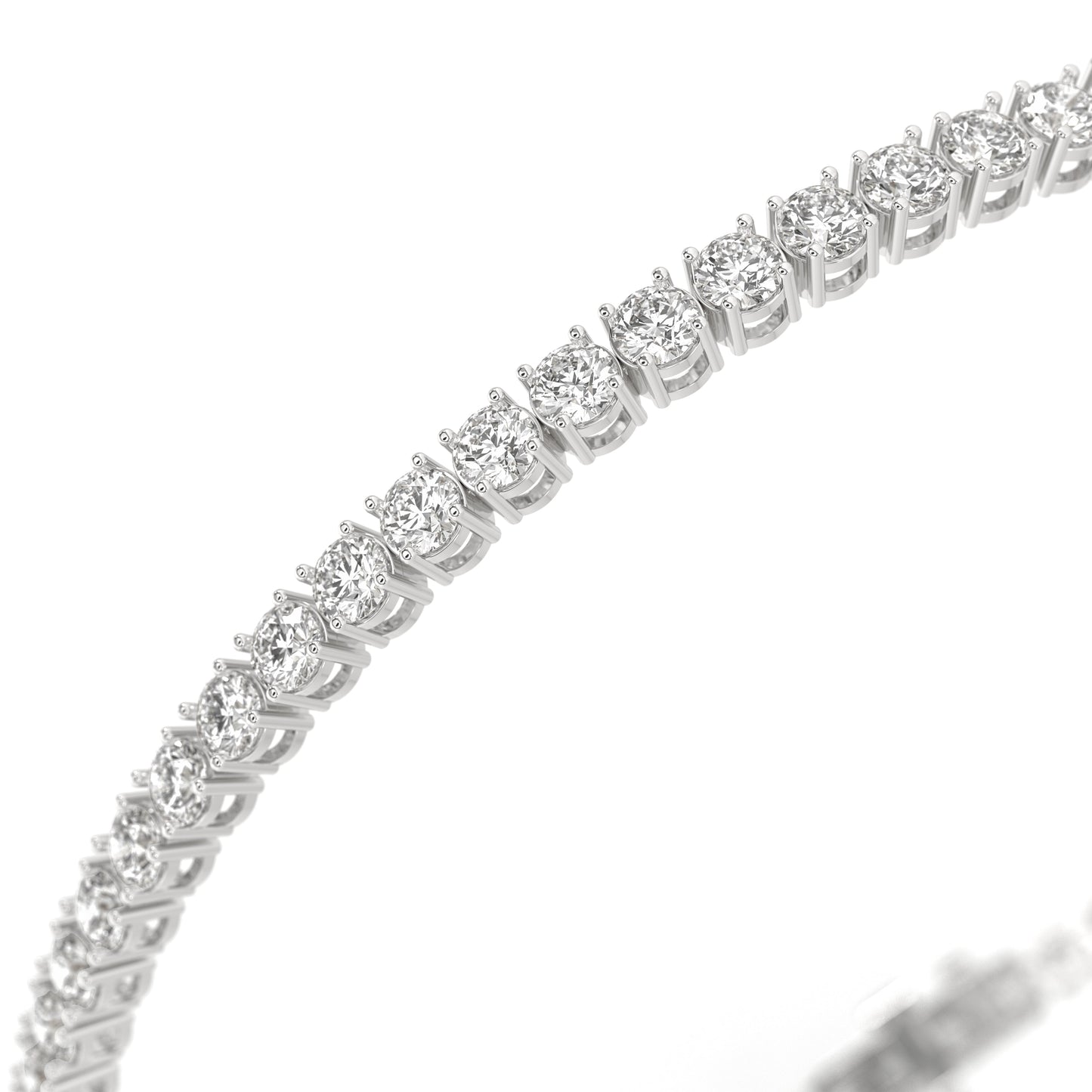 3 ctw Lab Grown Diamond Tennis Bracelet in 14K White Gold