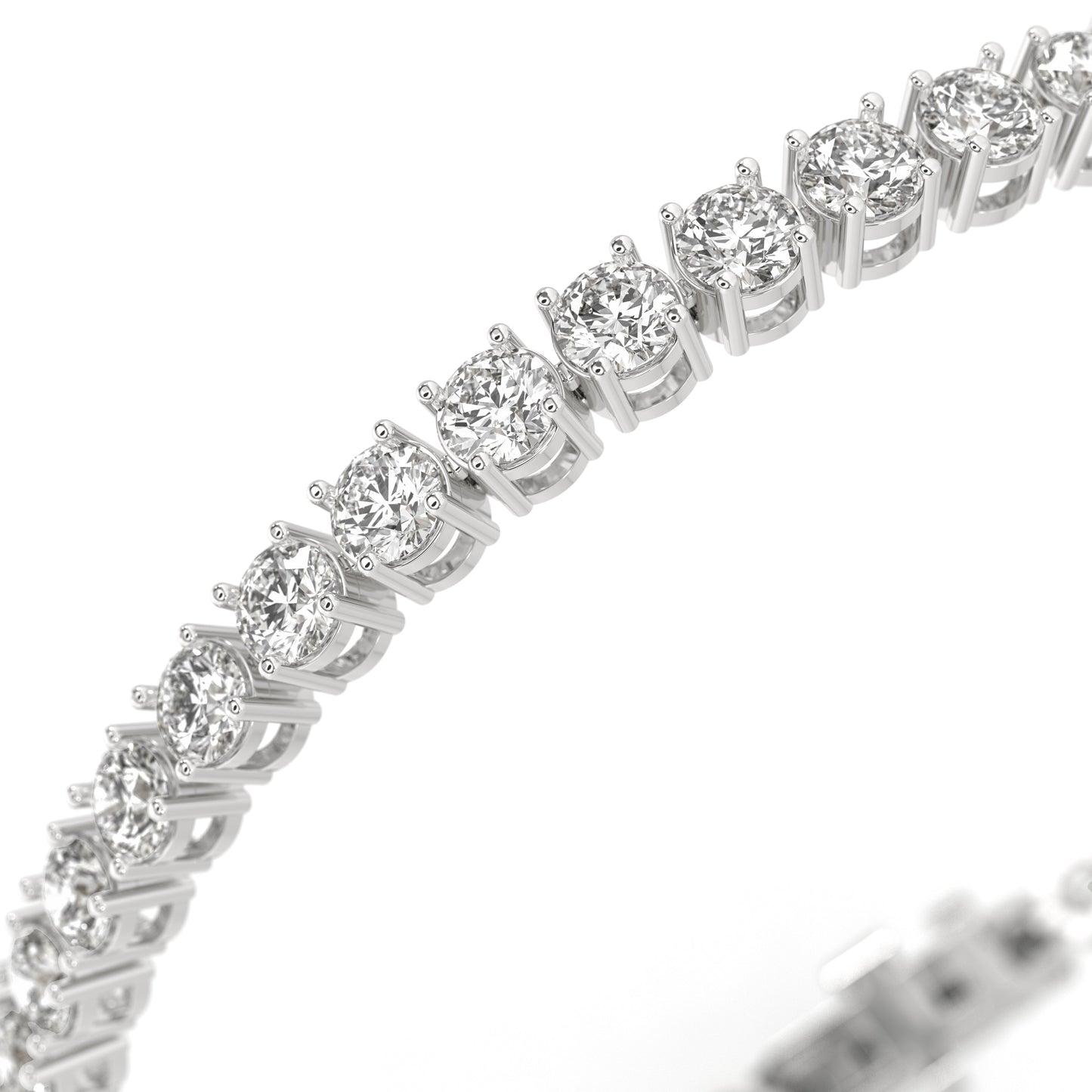 7 Carat Lab Created Diamond Tennis Bracelet in 14K White Gold