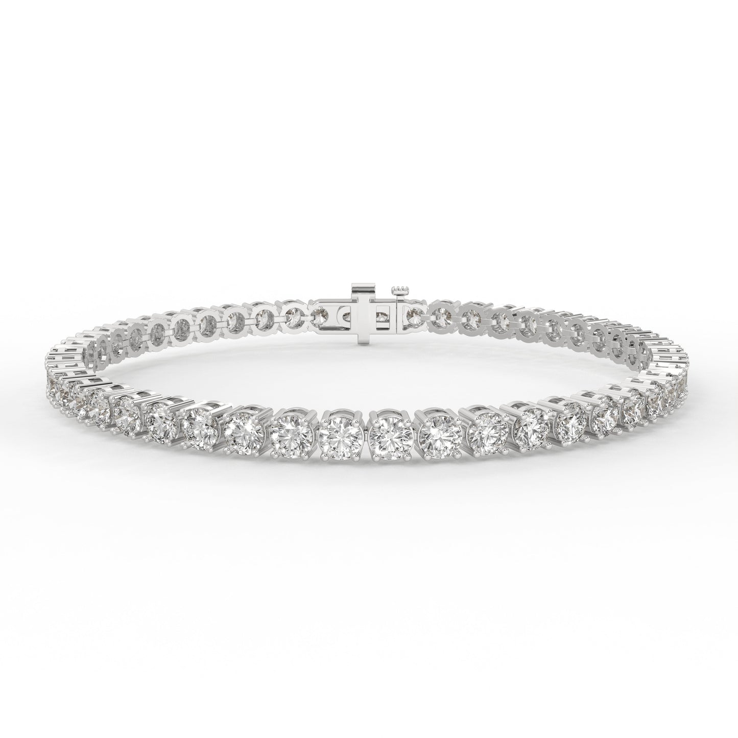 7 Carat Lab Created Diamond Tennis Bracelet in 14K White Gold