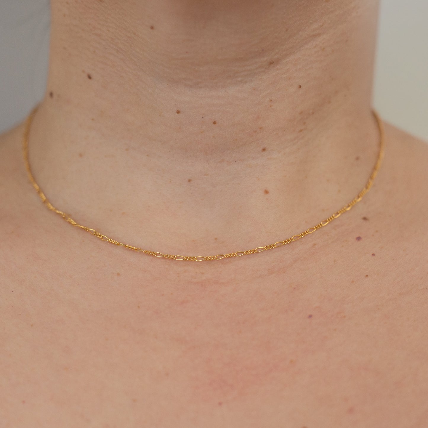 Figaro Layering Necklace in 14 Karat Gold Fill