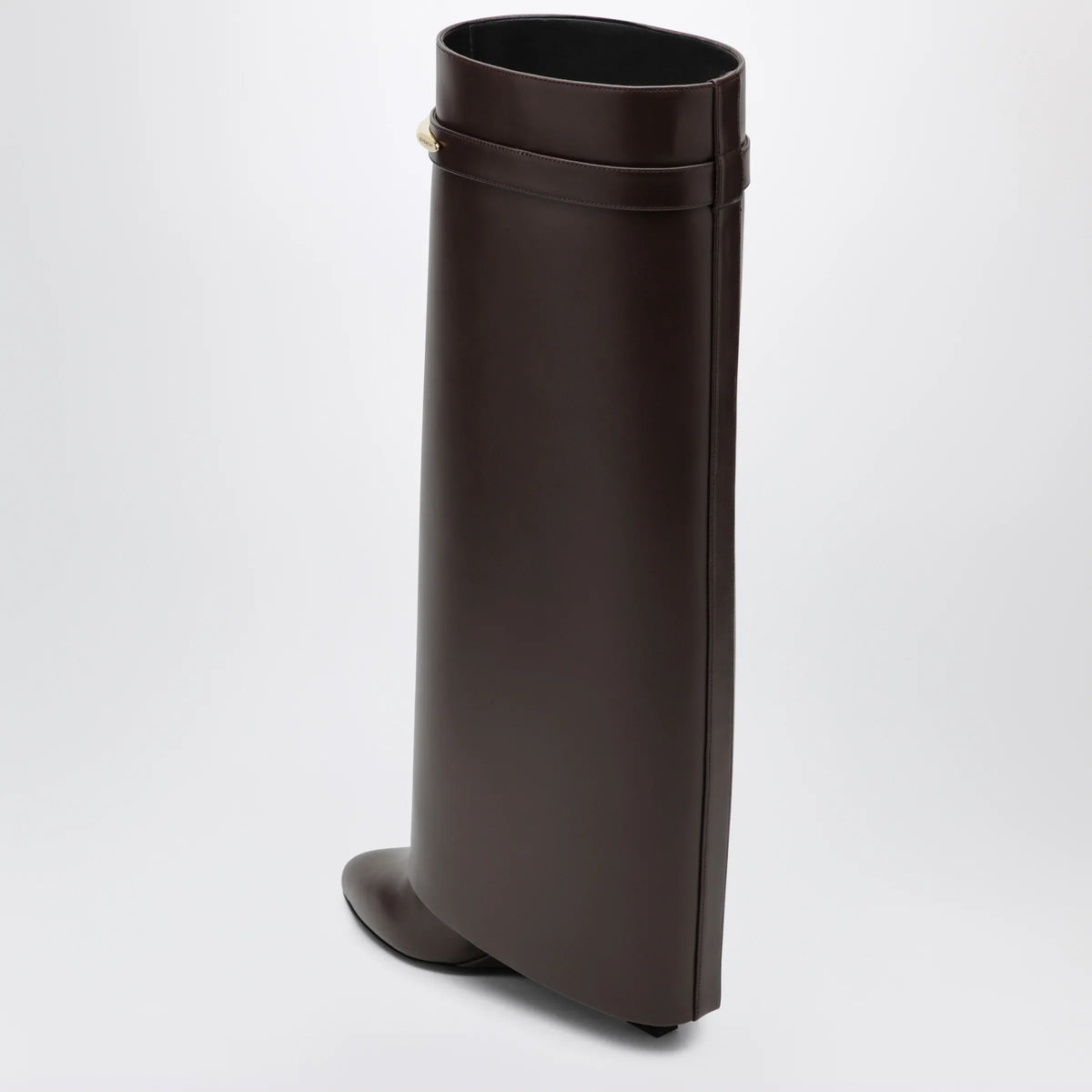 Givenchy - Shark Pinch leather boots in ebony brown