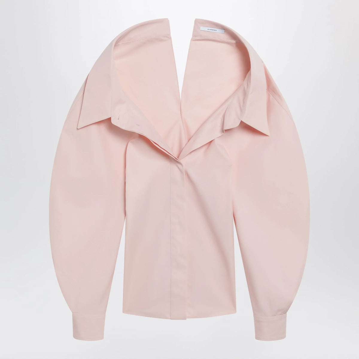 Givenchy - Pink cut-out poplin shirt