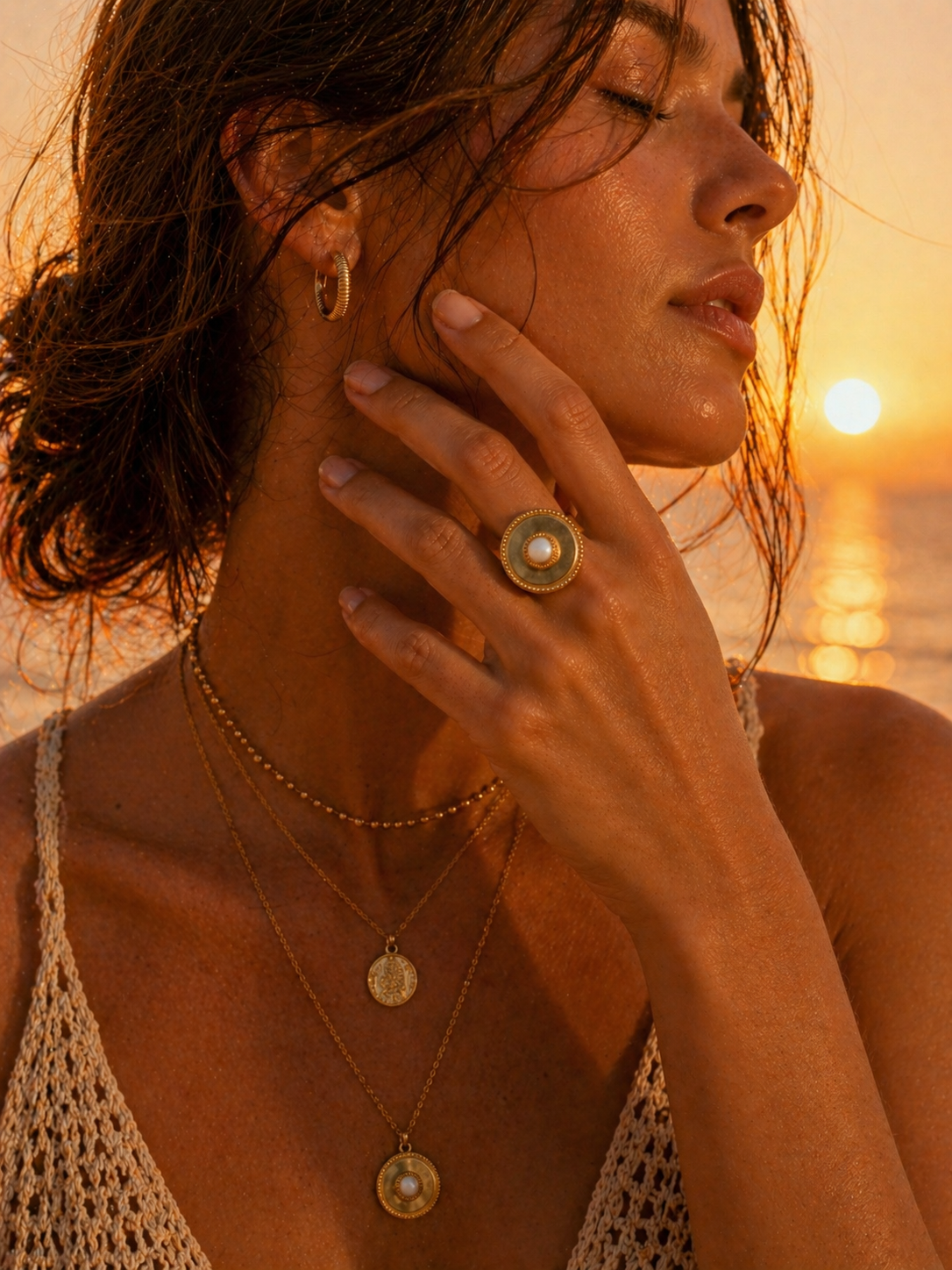 Bague Soleil | Éclat Doré Bohème - Univers solaire