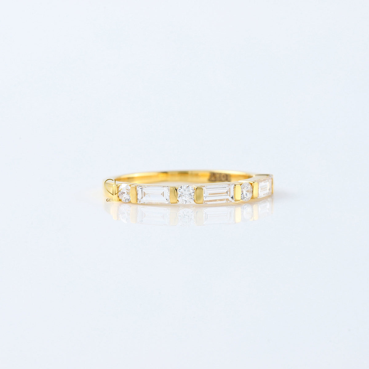 Baguette & Round Cut Lab Grown Diamond Seven Stone Band