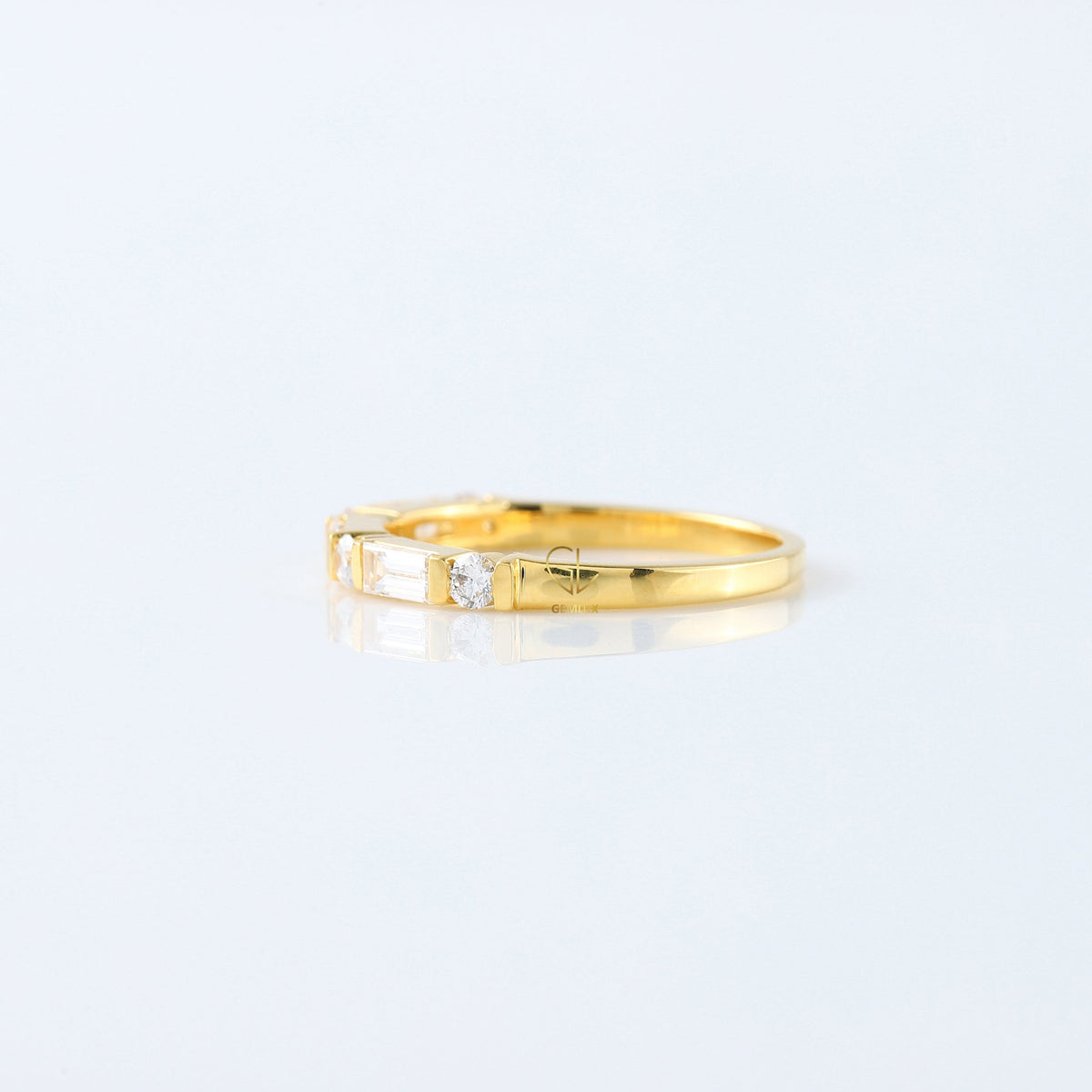 Baguette & Round Cut Lab Grown Diamond Seven Stone Band