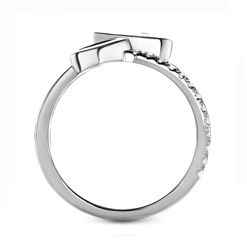 Bezel Double Pear Moissanite Split Shank Pave Engagement Ring