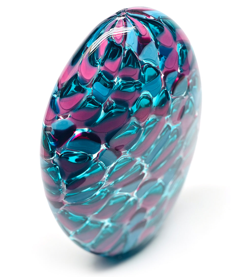 Glass "Blush Parrot" by Jonathan Swan
