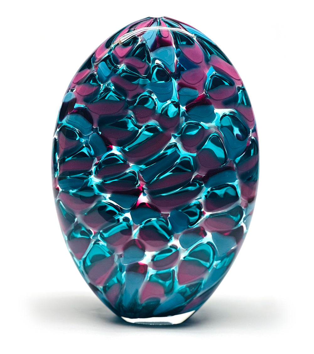 Glass "Blush Parrot" by Jonathan Swan