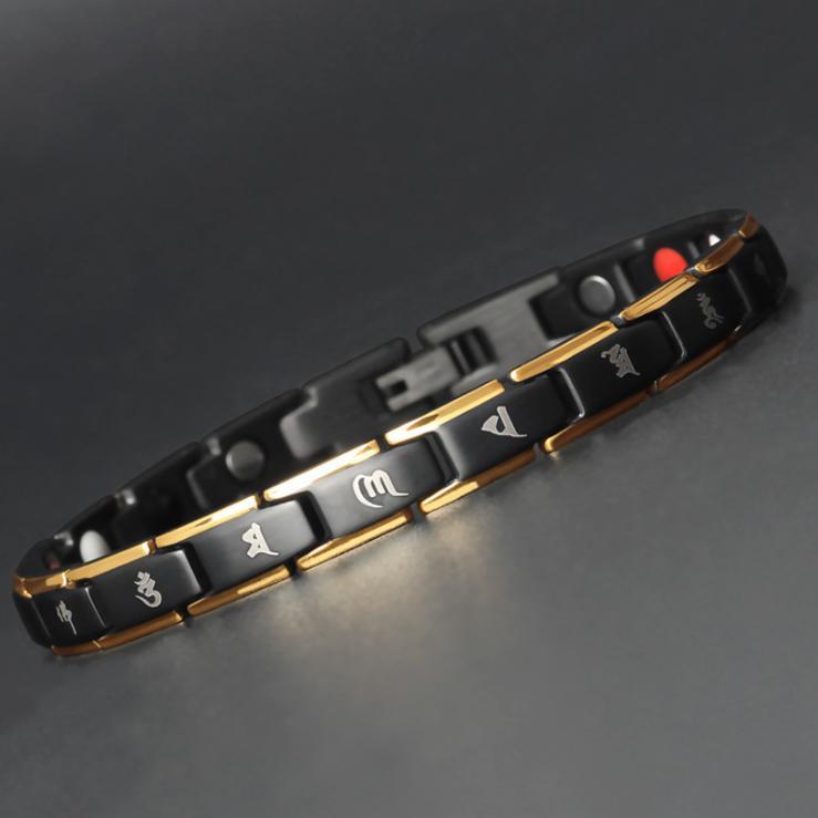 Mani Mantra Germanium Titanium Bracelet