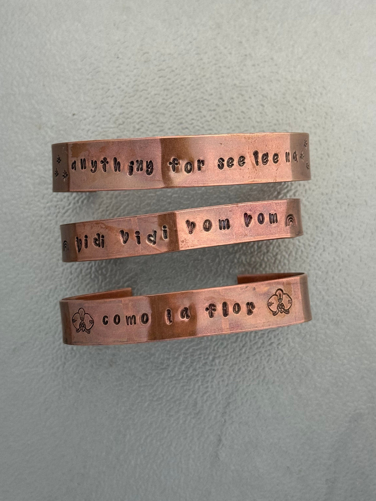 Copper & Brass Stamped Bangles