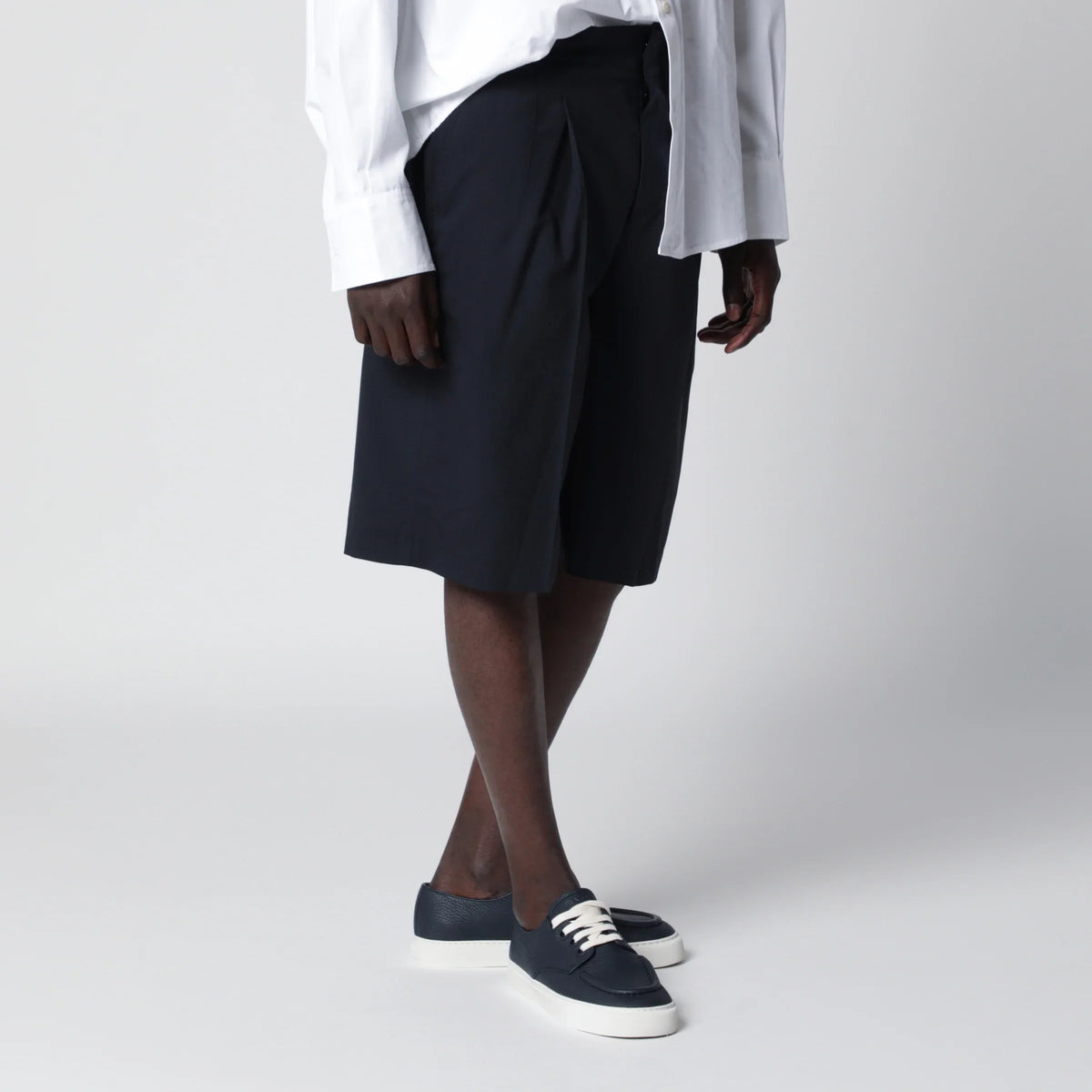 PT Torino - Blue cotton Bermuda shorts