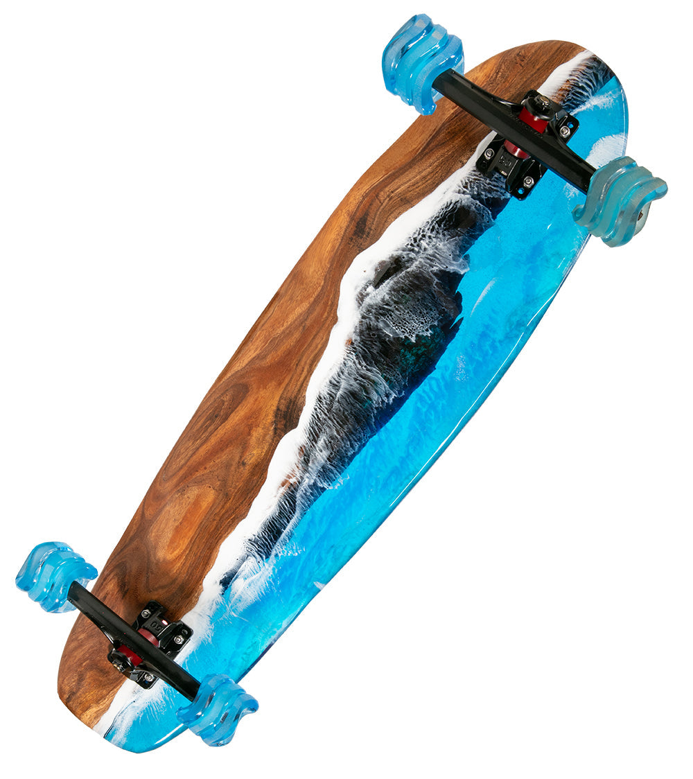 Koa-Resin Skateboard #045