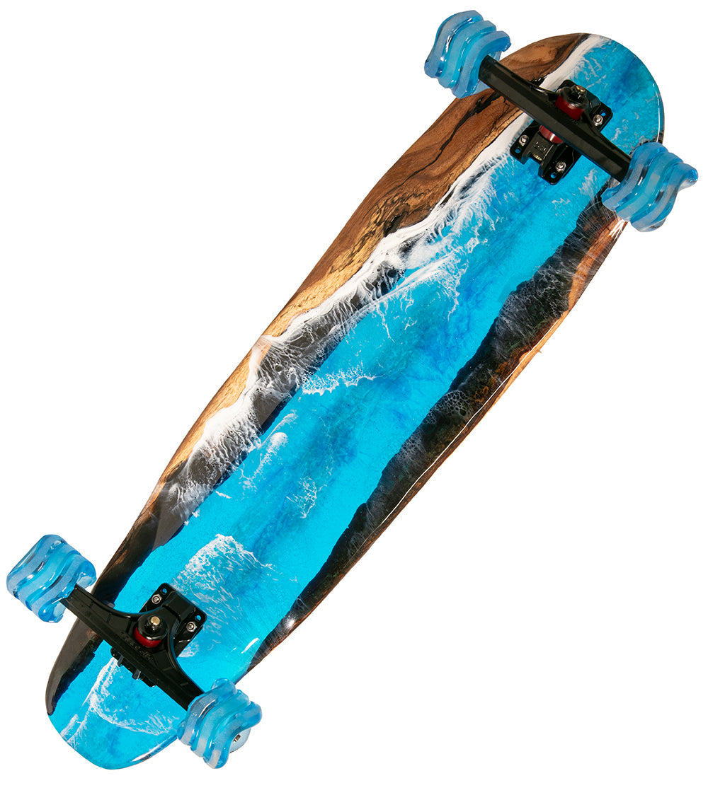 Koa-Resin Skateboard #046