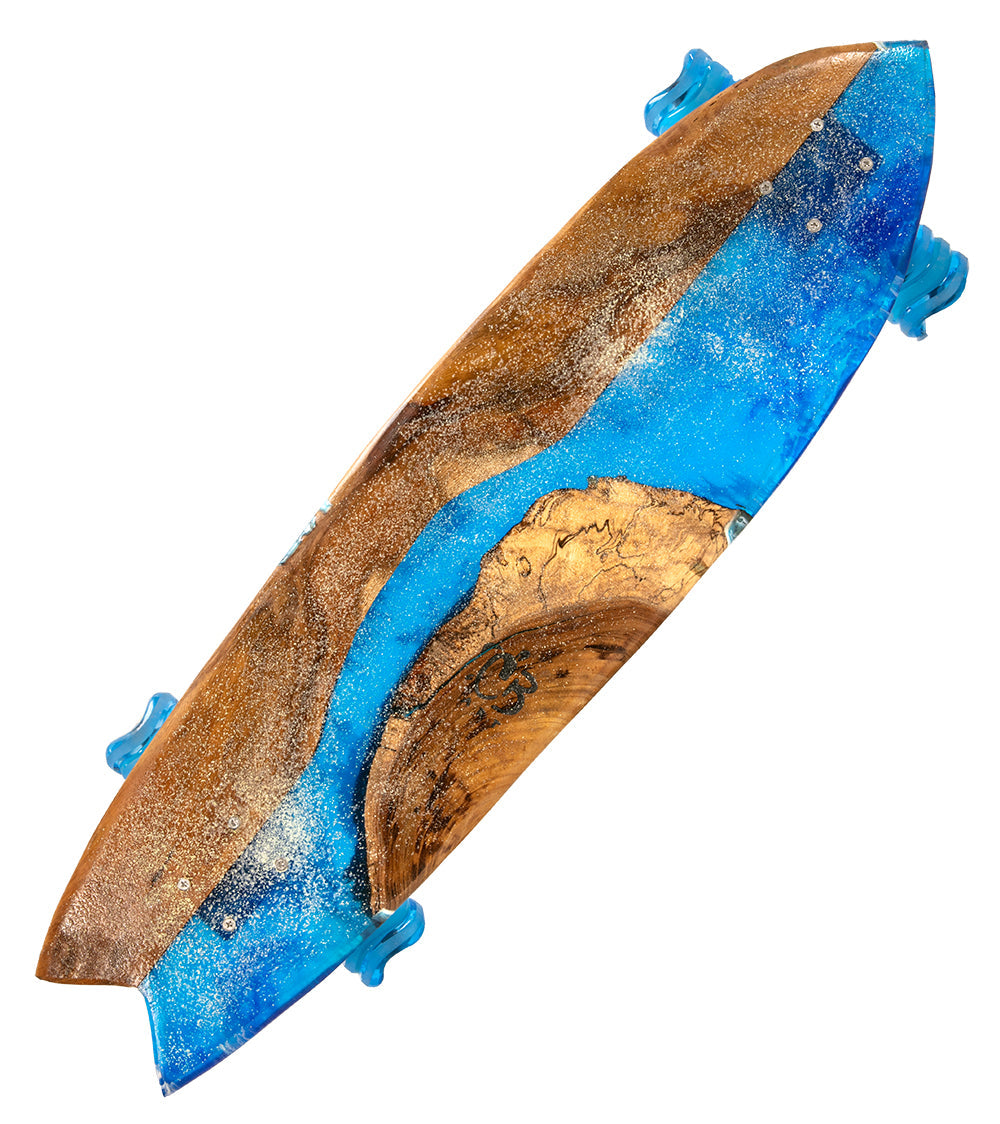 Koa-Resin Skateboard #047
