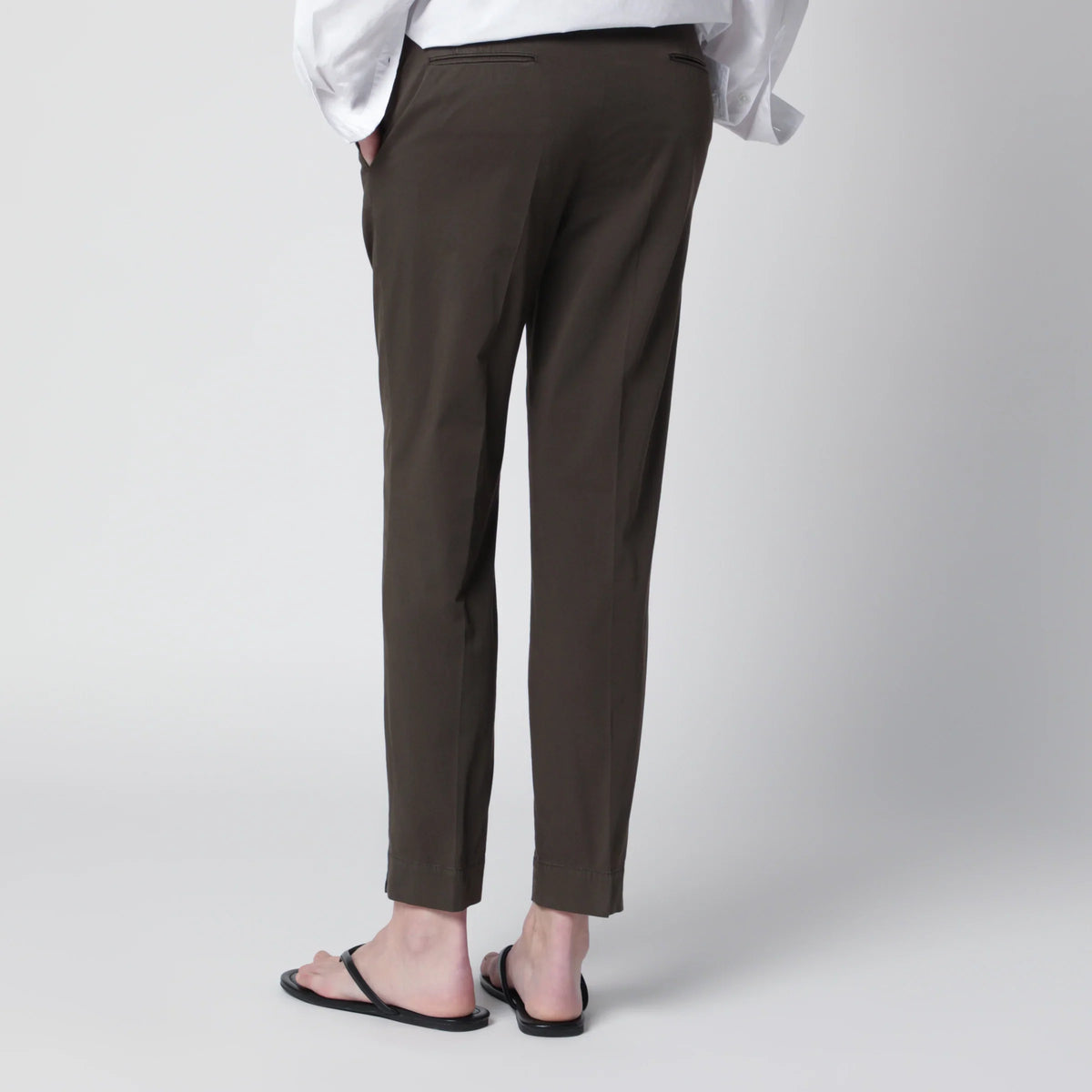 PT Torino - Brown cotton trousers