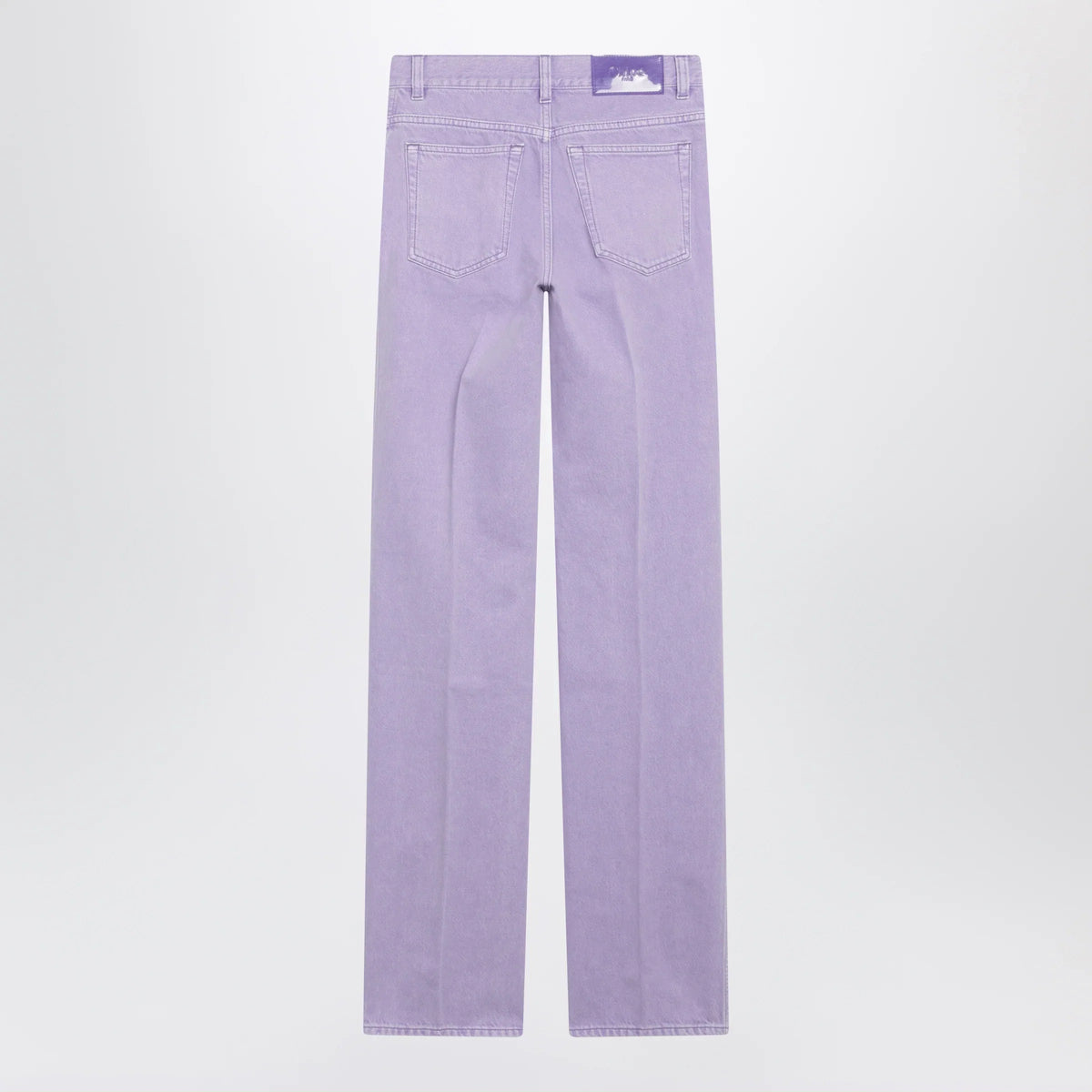 Chloé - Straight jeans in lavender organic cotton denim