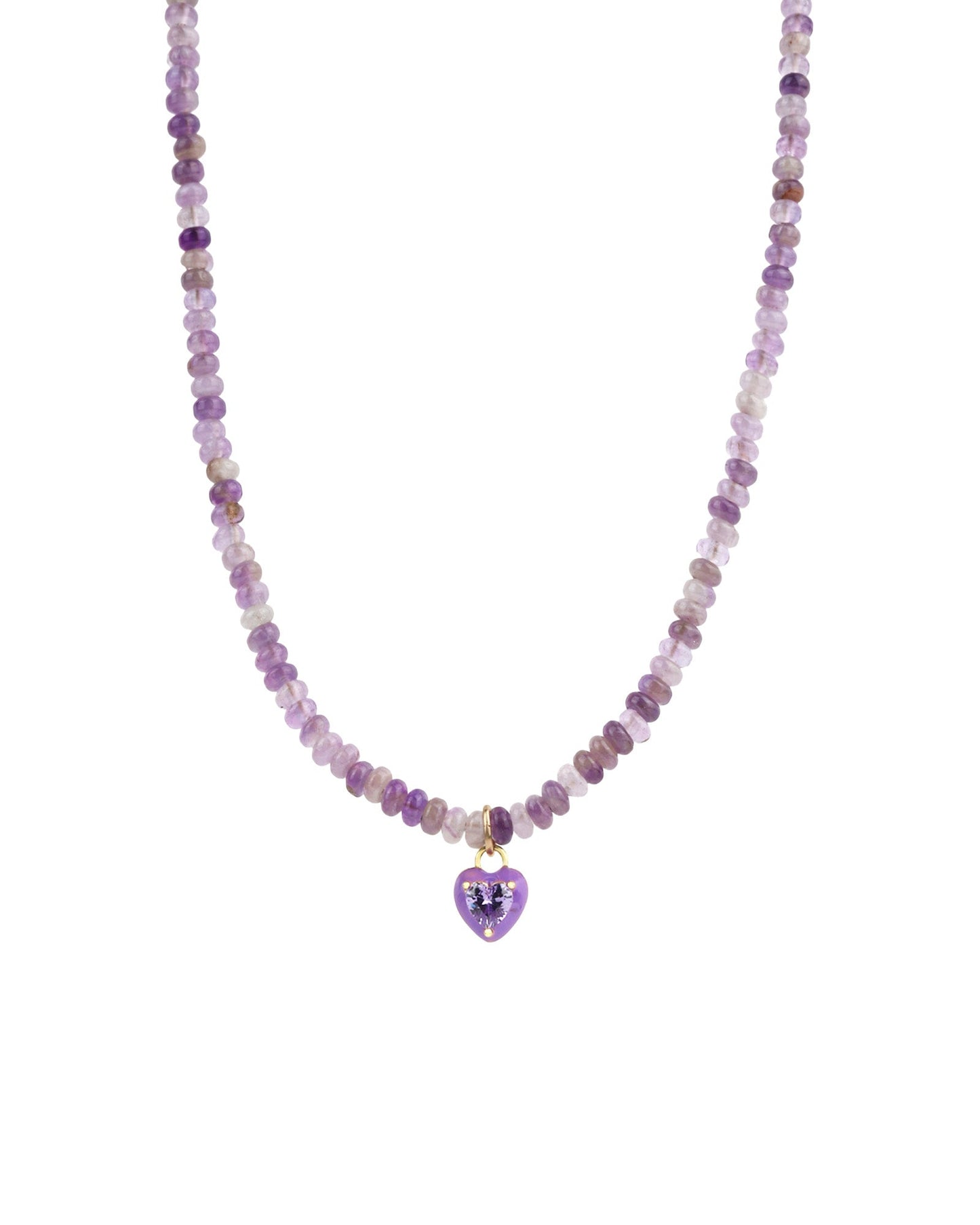 Heart Charm Beaded Necklace