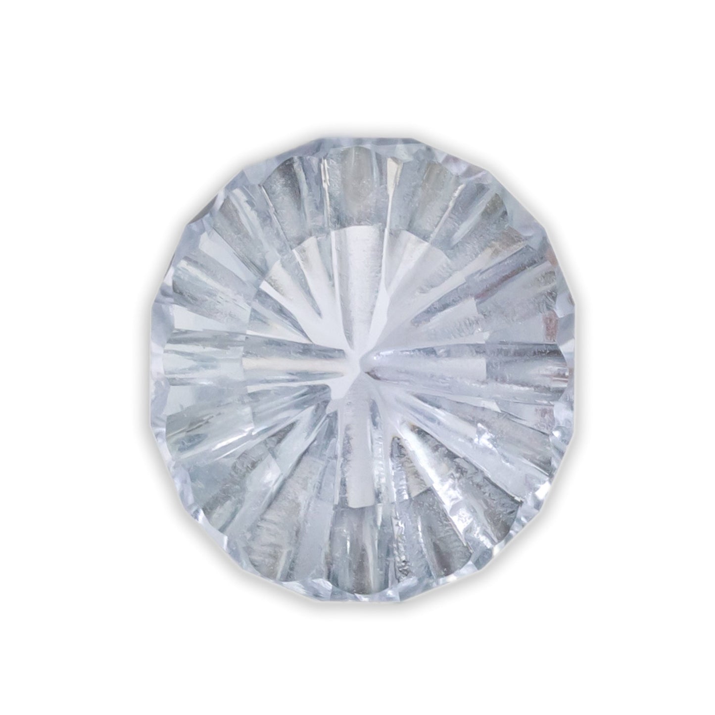 2.71ct 9.1x8.6x4.1mm Mixed Concave Cut Natural Grey Sapphire