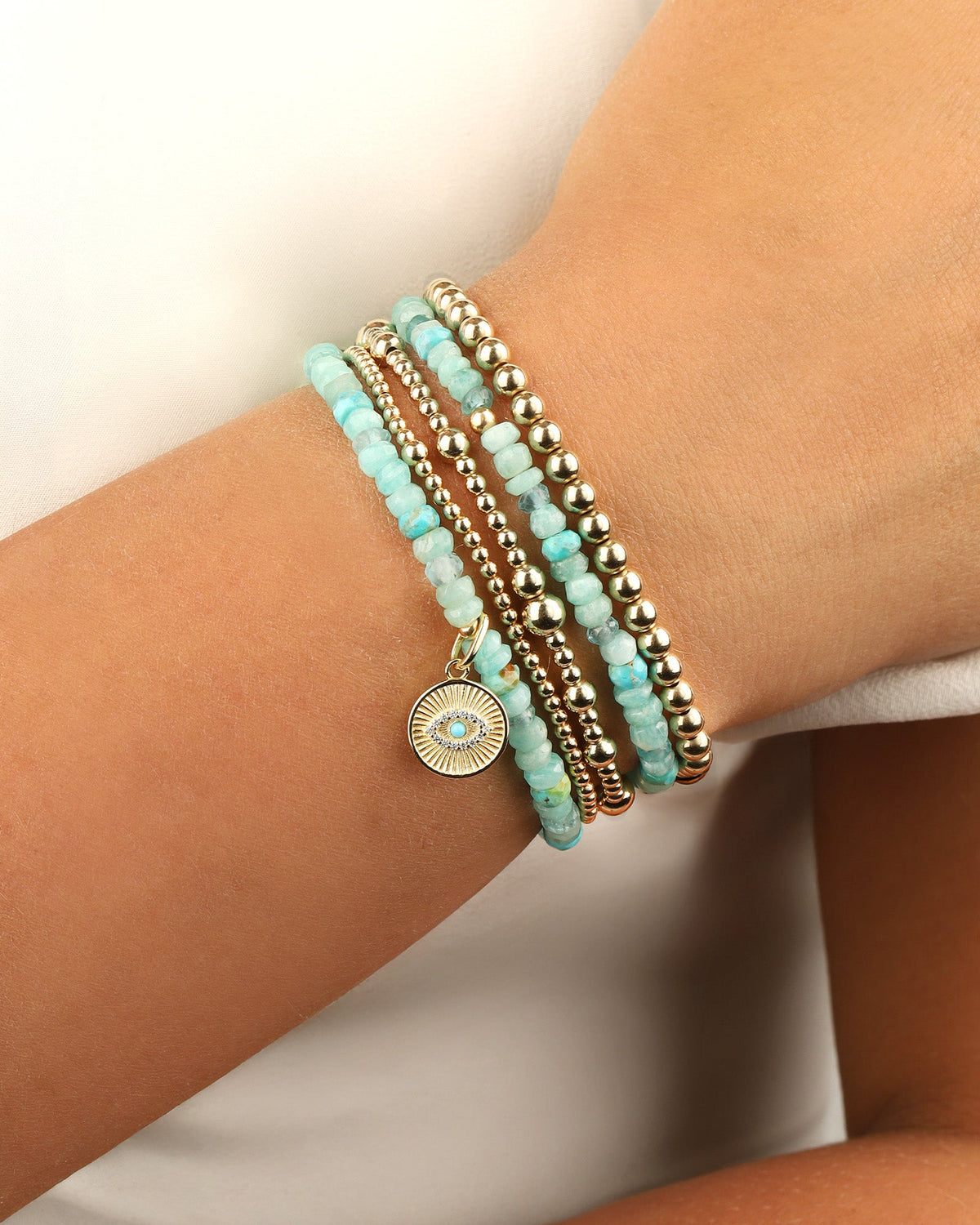 Mixed Beaded Stone Bracelet | 4mm