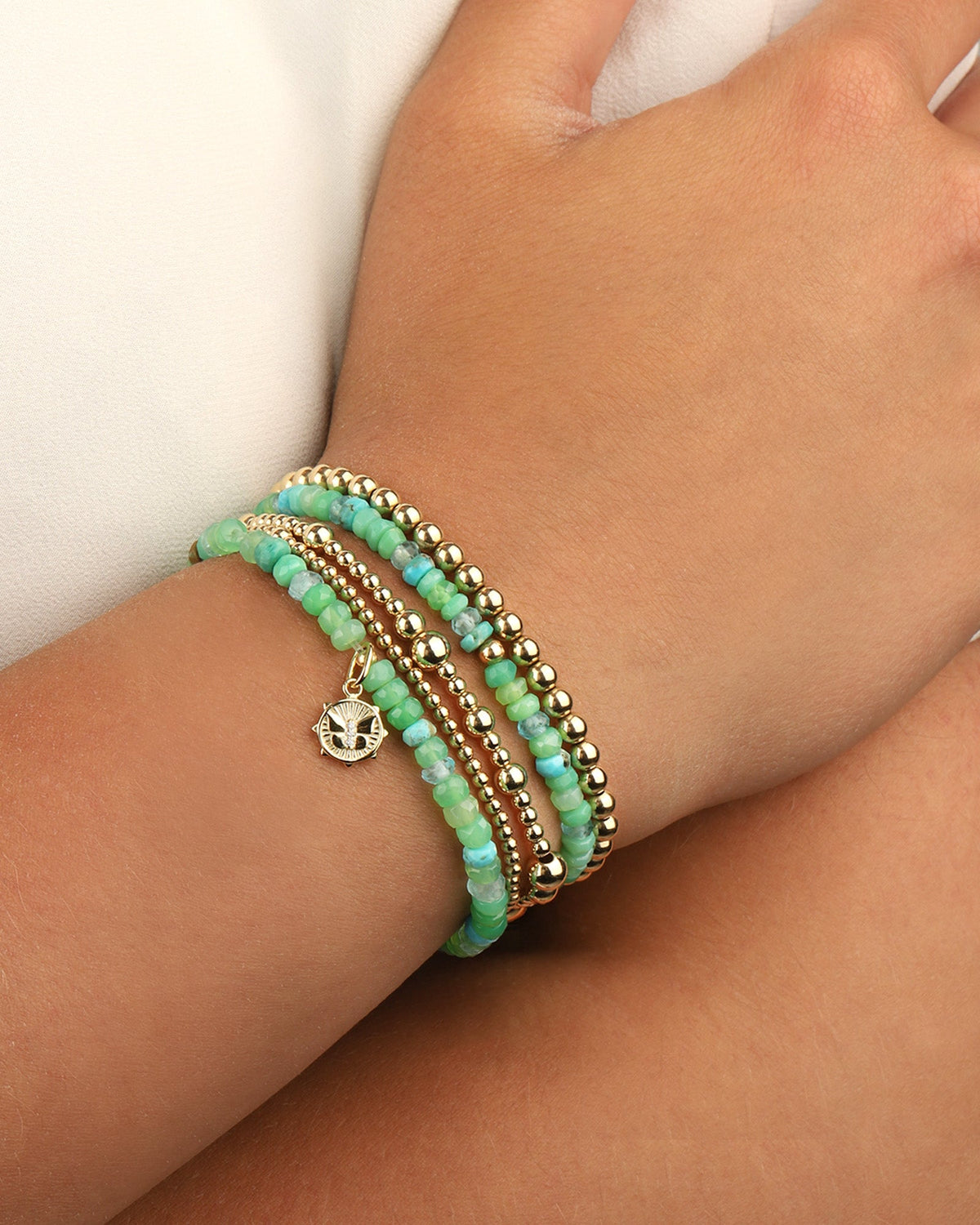 Mixed Beaded Stone Bracelet | 4mm