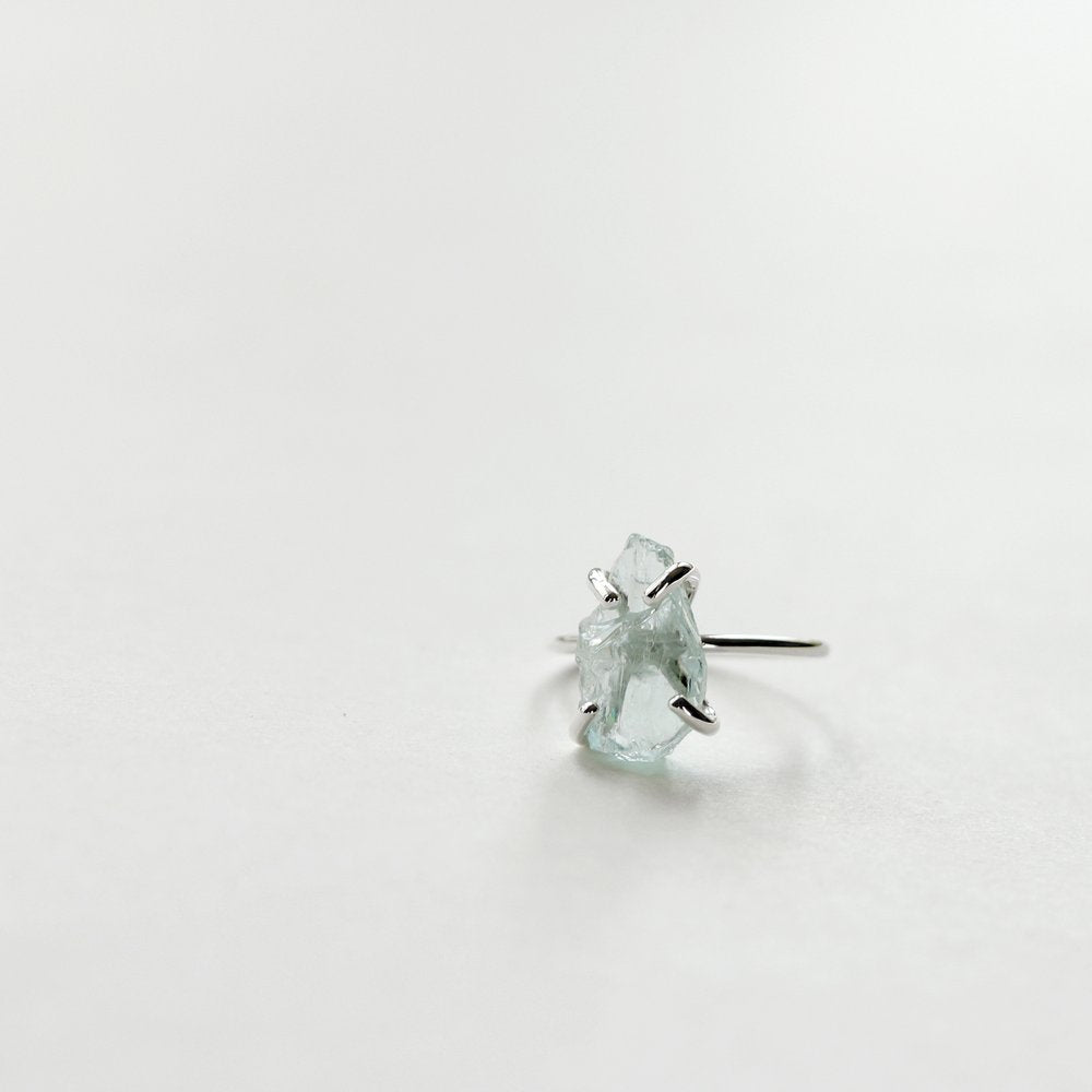 AQUAMARINE ROCK RING