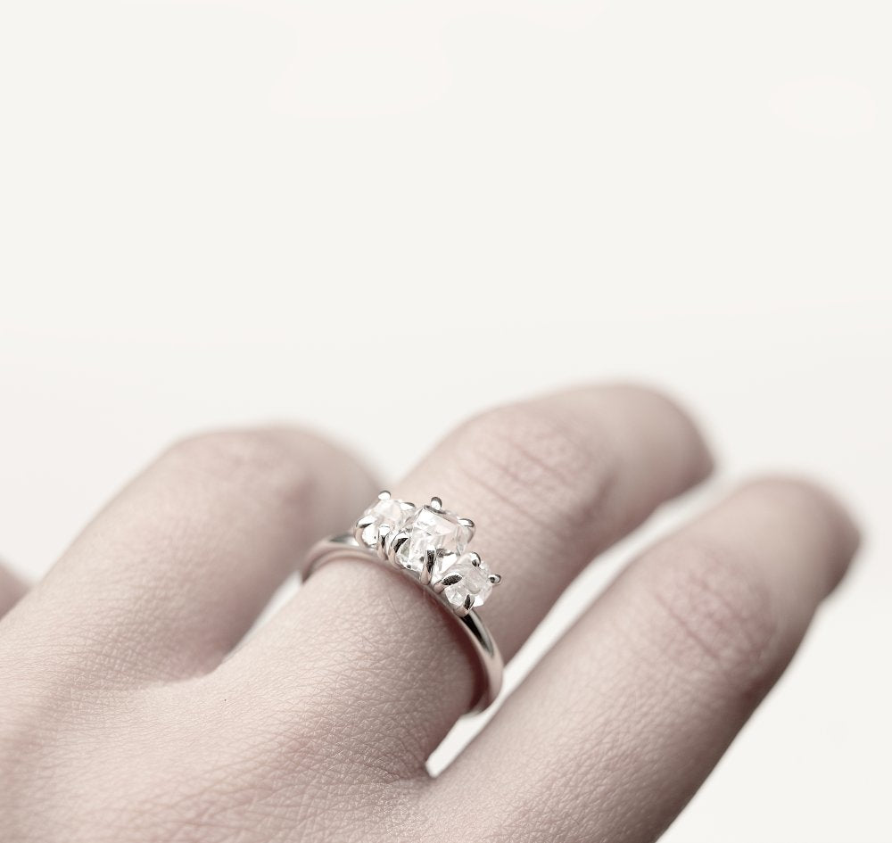 SILVER THREE RING