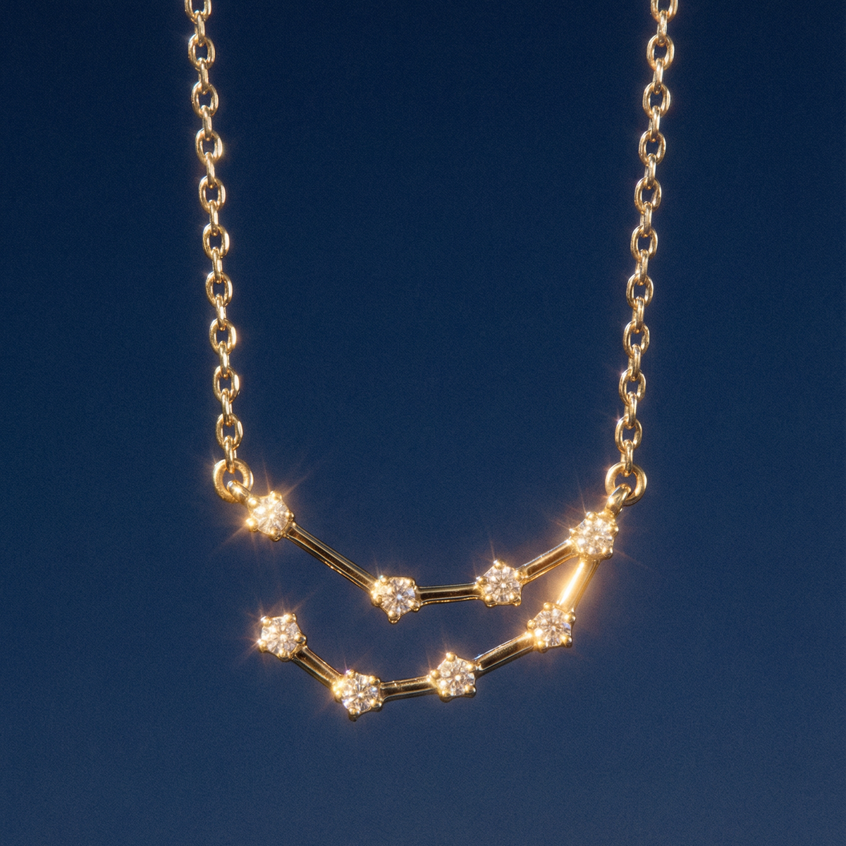 The Constellation Necklace | Capricorn | Natural Diamond