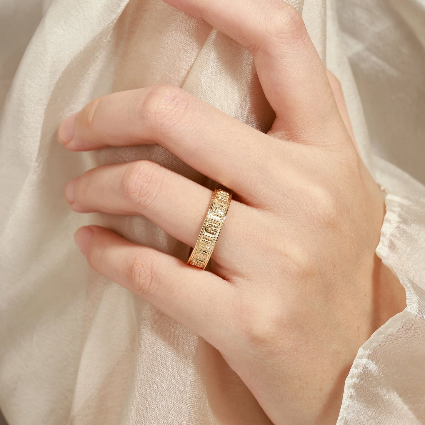 Gothic Cathedral Inspired Men's Wedding Band