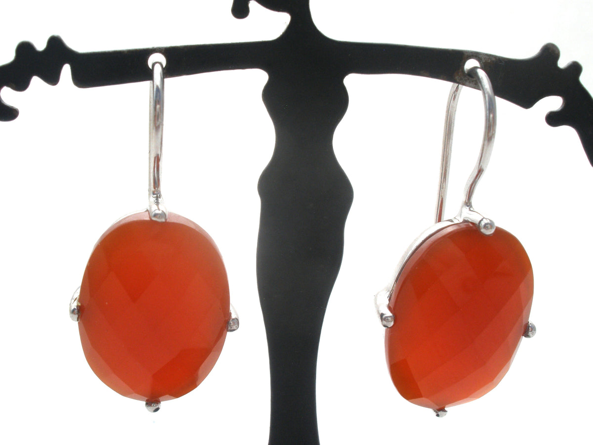 Carnelian Pierced Dangle Earrings