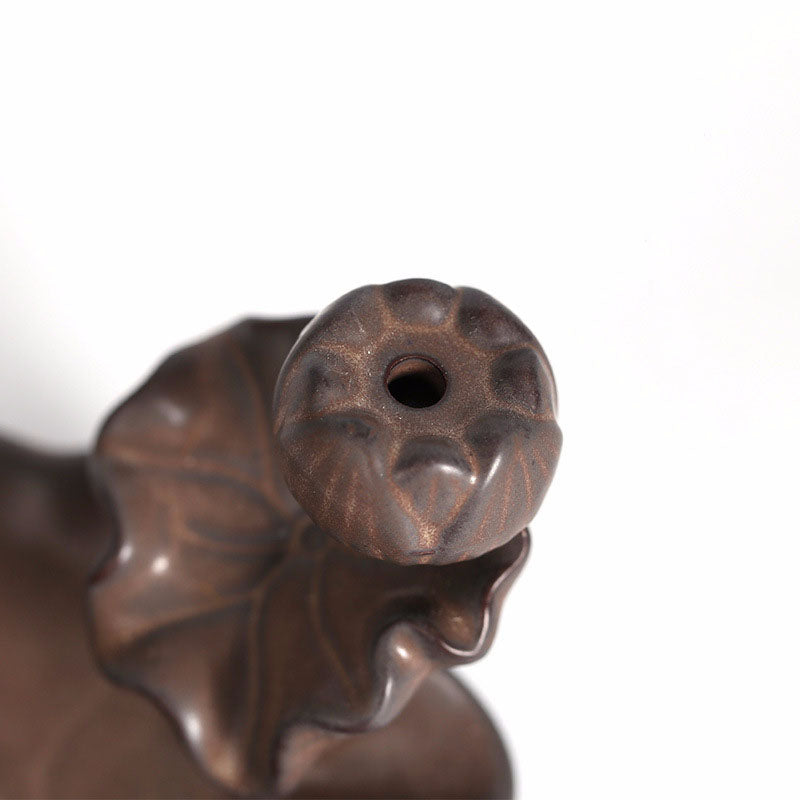 Ceramic Lotus Backflow Incense Burner
