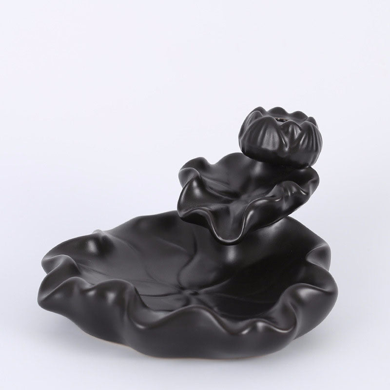 Ceramic Lotus Backflow Incense Burner