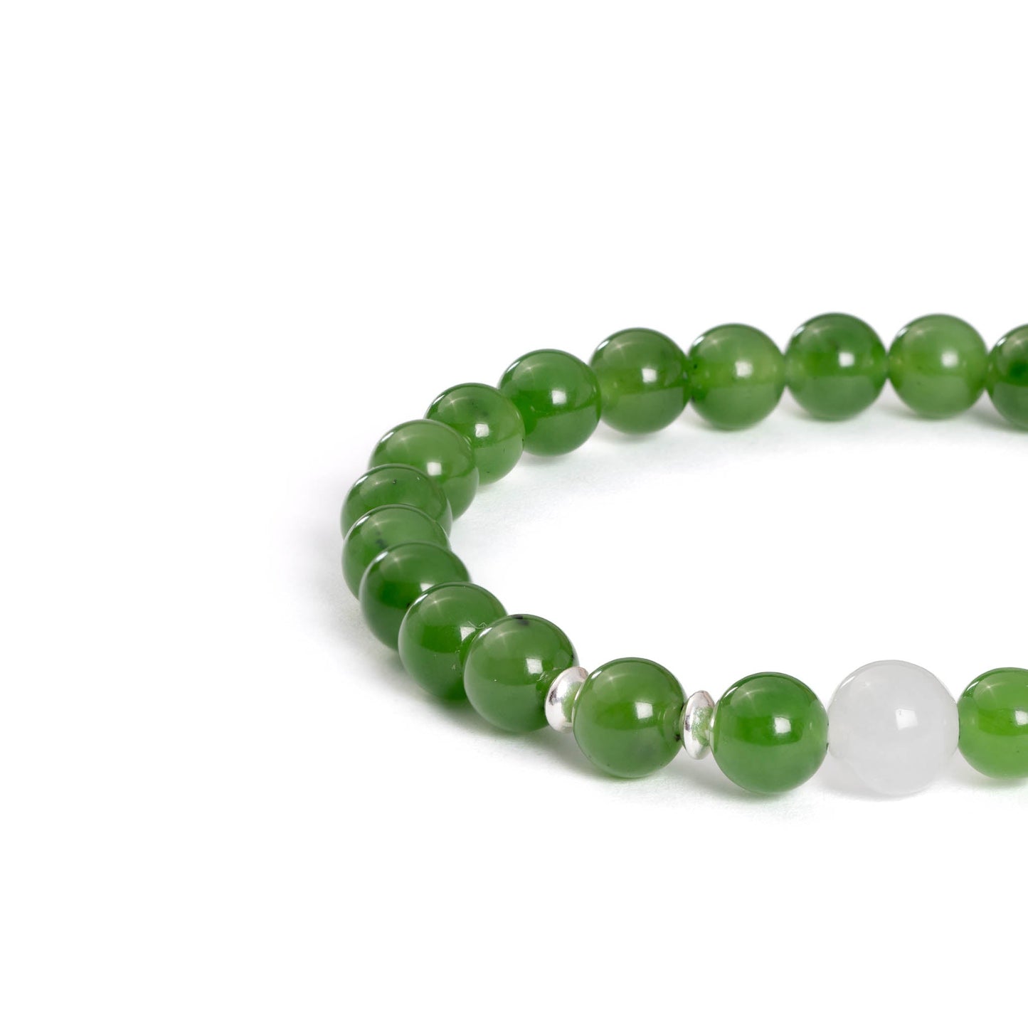 Chakra Glow Jade Bracelet with Burmese Jade